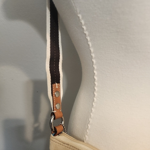 EUC COACH HAMPTON MULTICOLOR PASTEL WATERCOLOR STRIPE CROSSBODY - Picture 11 of 15